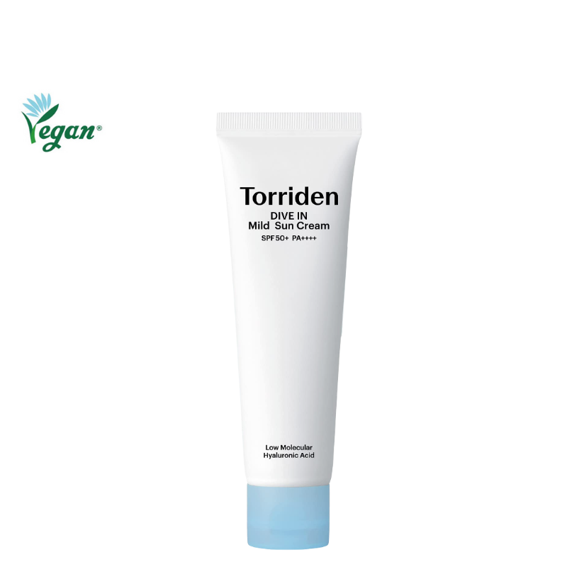 Best Korean Skincare SUN CREAM DIVE-IN Mild Sun Cream SPF 50+ PA++++ Torriden