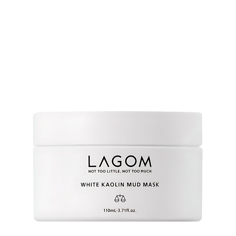 Best Korean Skincare WASH-OFF MASK White Kaolin Mud Mask LAGOM