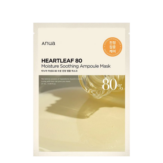 Heartleaf 80 Moisture Soothing Ampoule Mask Set (10 masks)