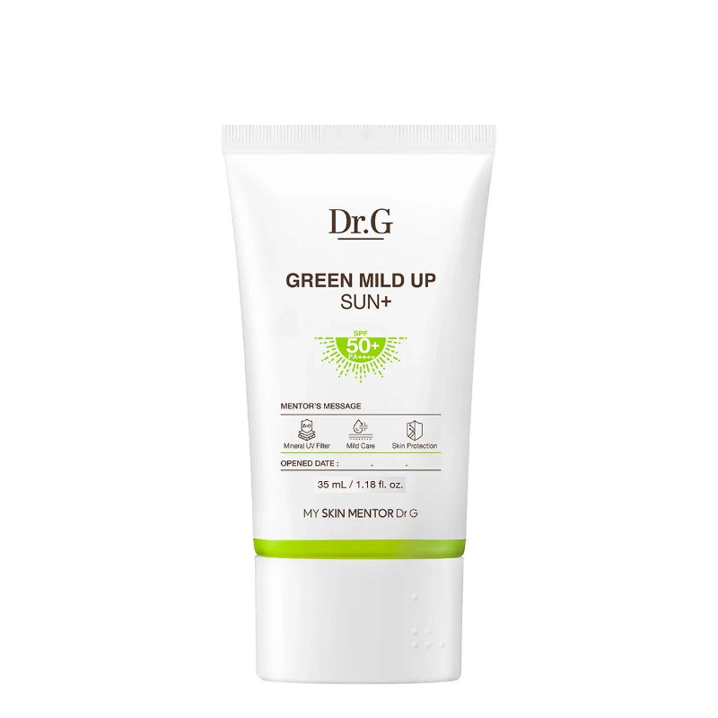 Best Korean Skincare SUN CREAM Green Mild Up Sun+ SPF50+ PA++++ Dr.G