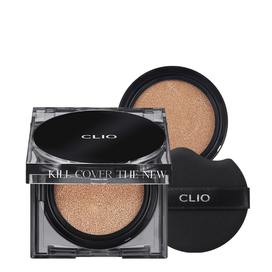 Best Korean Skincare CUSHION Kill Cover The New Founwear Cushion SPF 50+ PA+++ with 1 Refill CLIO