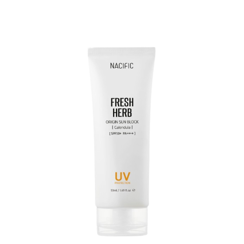 Best Korean Skincare SUN CREAM Fresh Herb Origin Sun Block SPF50+ PA++++ NACIFIC