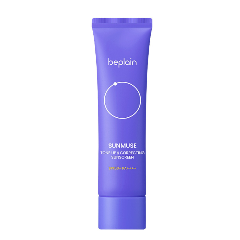 Best Korean Skincare SUN CREAM Sunmuse Tone-Up & Correcting Sunscreen SPF 50+ PA++++ beplain