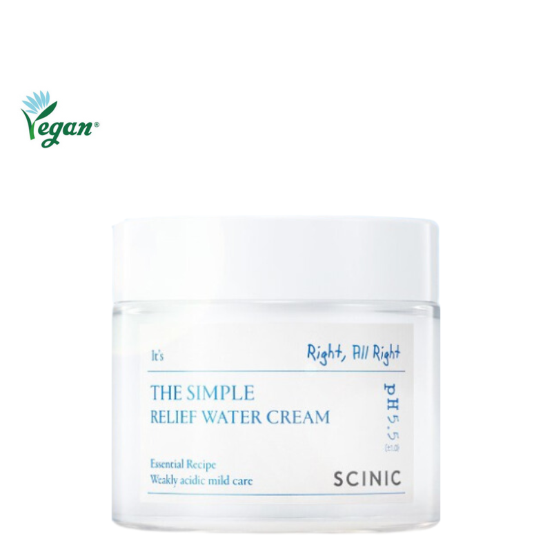 Best Korean Skincare CREAM The Simple Relief Water Cream SCINIC