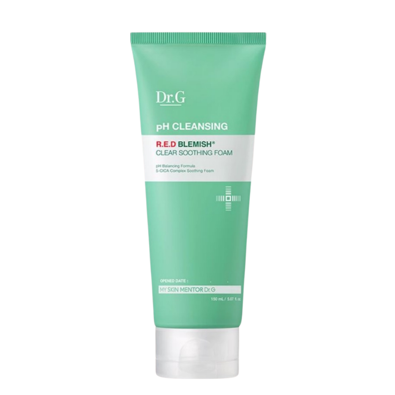 Best Korean Skincare CLEANSING FOAM pH Cleansing R.E.D Blemish Clear Soothing Foam Dr.G