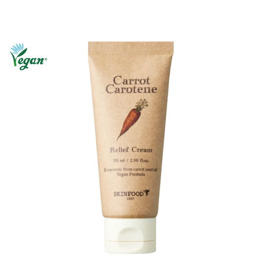 Best Korean Skincare CREAM Carrot Carotene Relief Cream SKINFOOD