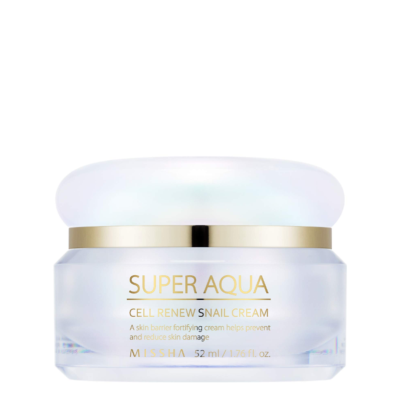 Best Korean Skincare CREAM Super Aqua Cell Renew Snail Cream MISSHA
