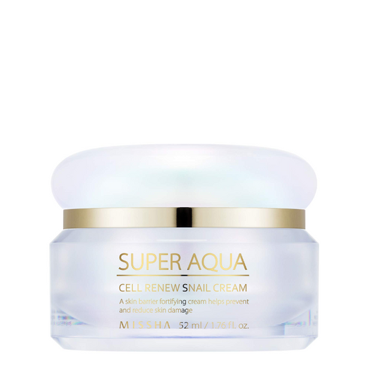 Best Korean Skincare CREAM Super Aqua Cell Renew Snail Cream MISSHA