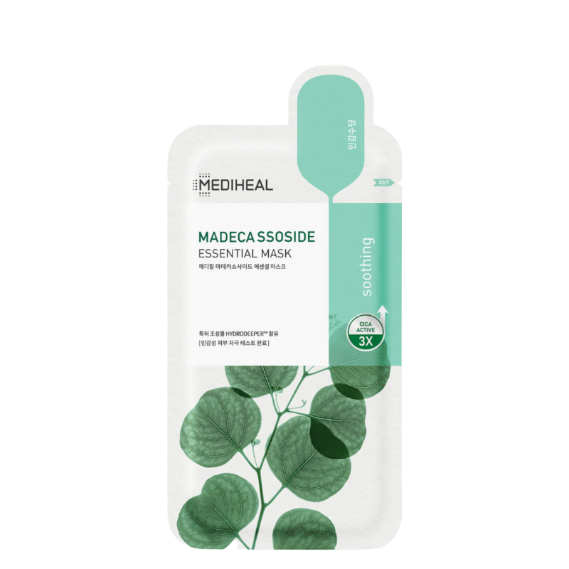 Best Korean Skincare SHEET MASK Madecassoside Essential Mask Set (10 masks) MEDIHEAL