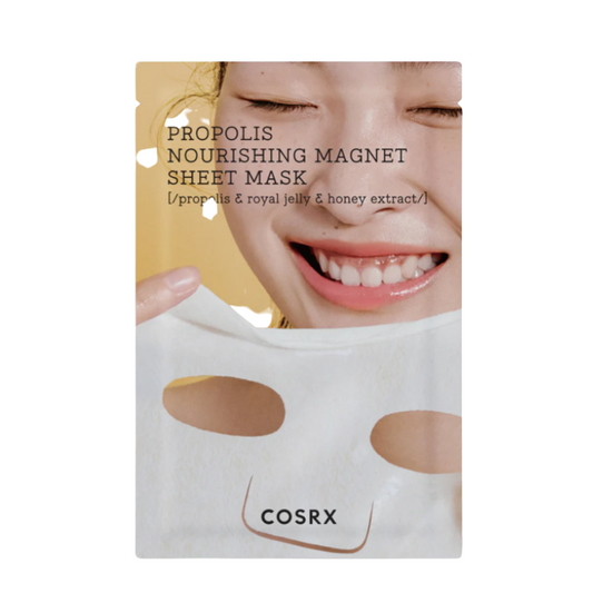 Best Korean Skincare SHEET MASK Full Fit Propolis Nourishing Magnet Sheet Mask Set (10 masks) COSRX