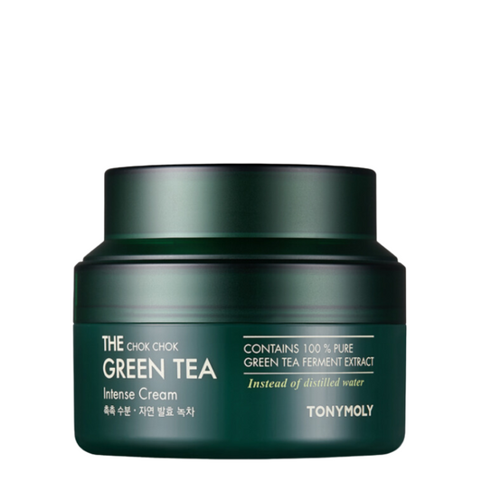Best Korean Skincare CREAM The Chok Chok Green Tea Intense Cream TONYMOLY