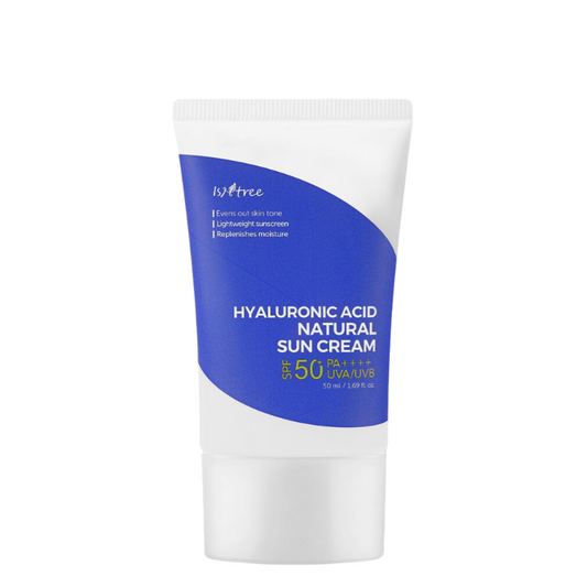 Best Korean Skincare SUN CREAM Hyaluronic Acid Natural Sun Cream SPF50+ PA++++ Isntree