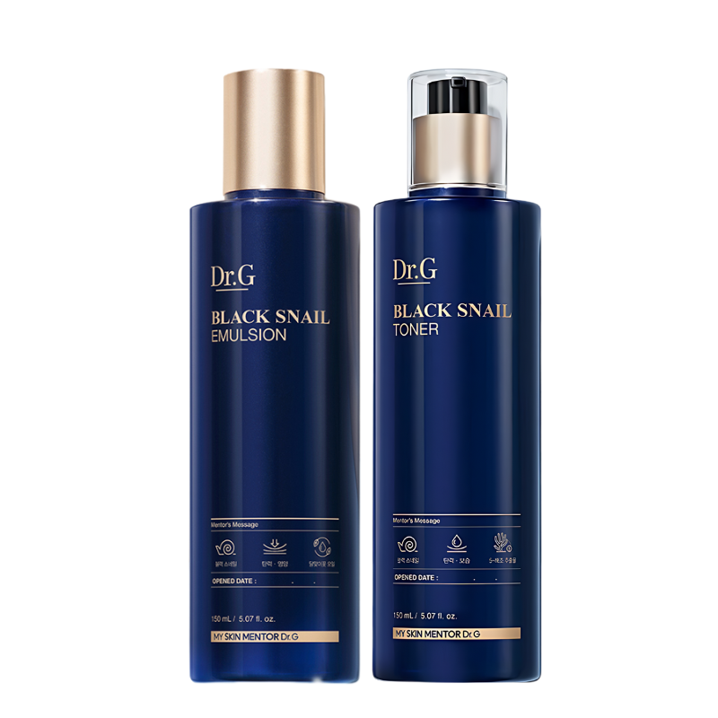 Best Korean Skincare SET Black Snail Skincare Duo Set Dr.G