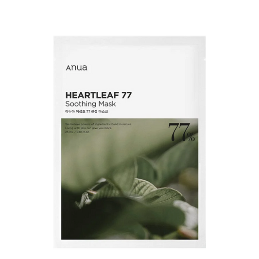 Best Korean Skincare SHEET MASK Heartleaf 77% Soothing Sheet Mask Set (10 masks) Anua