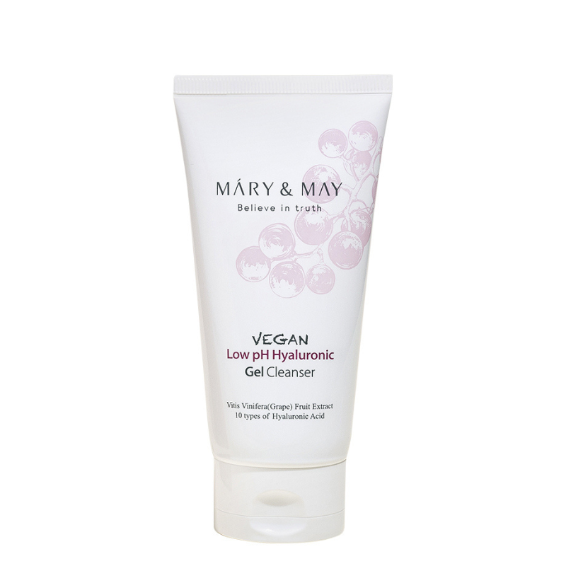 Best Korean Skincare CLEANSING GEL Vegan Low pH Hyaluronic Gel Cleanser MARY&MAY