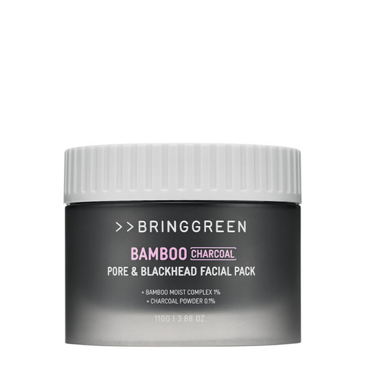 Best Korean Skincare WASH-OFF MASK Bamboo Charcoal Pore & Black Head Facial Pack BRING GREEN