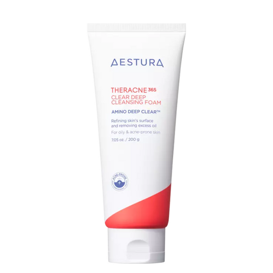 Best Korean Skincare CLEANSING FOAM Theracne 365 Clear Deep Cleansing Foam AESTURA