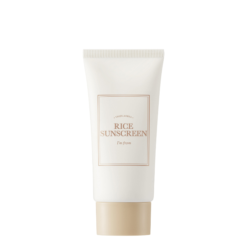 Best Korean Skincare SUN CREAM I'm from Rice Sunscreen SPF50+ PA++++ I'm from