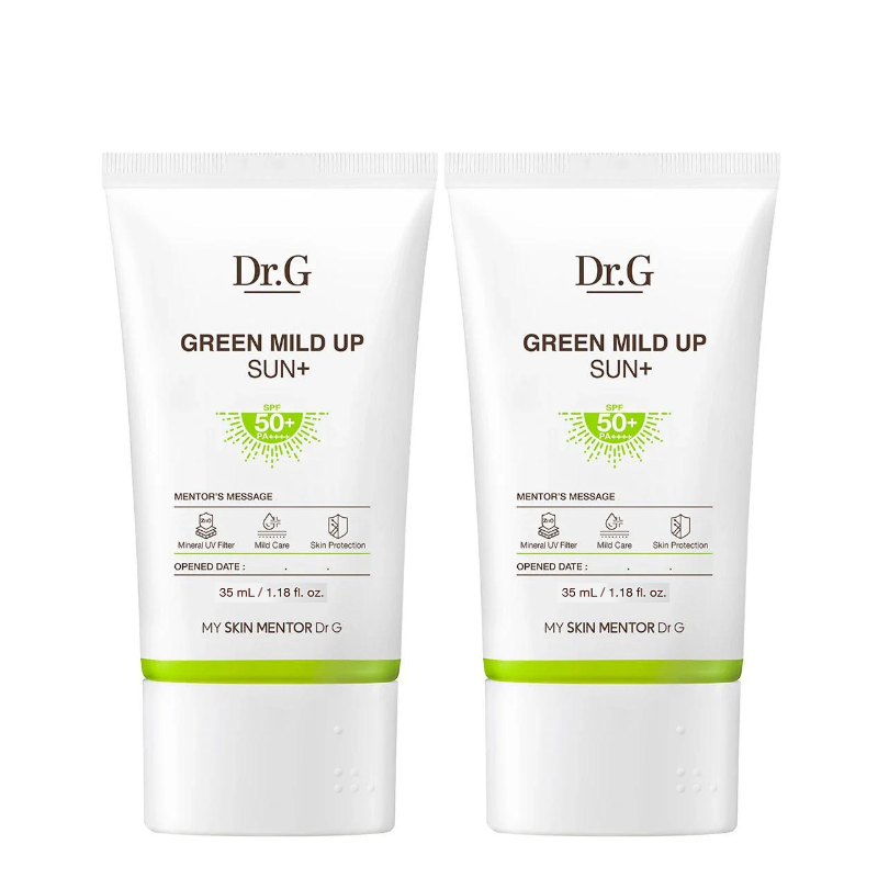 Best Korean Skincare SUN CREAM Green Mild Up Sun+ SPF50+ PA++++ Dr.G