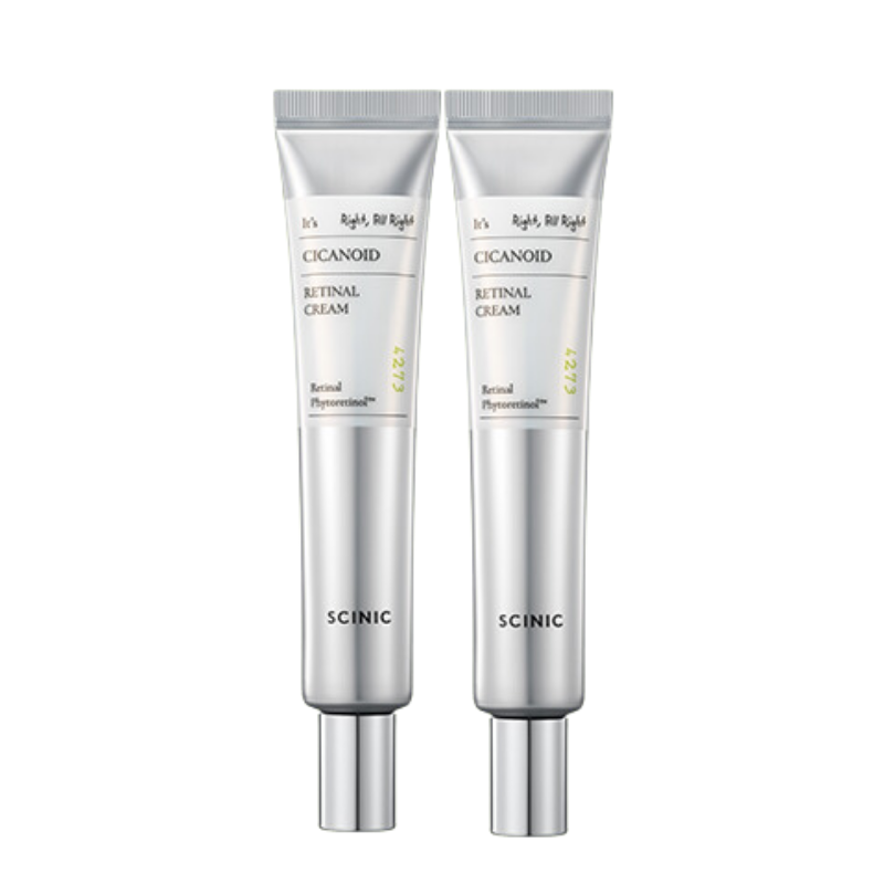 Best Korean Skincare CREAM Cicanoid Retinal Cream Set (30ml x 2) SCINIC