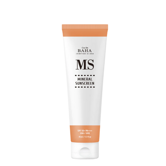 Best Korean Skincare SUN CREAM MS Mineral Sunscreen SPF 50+ PA++++ Cos De BAHA