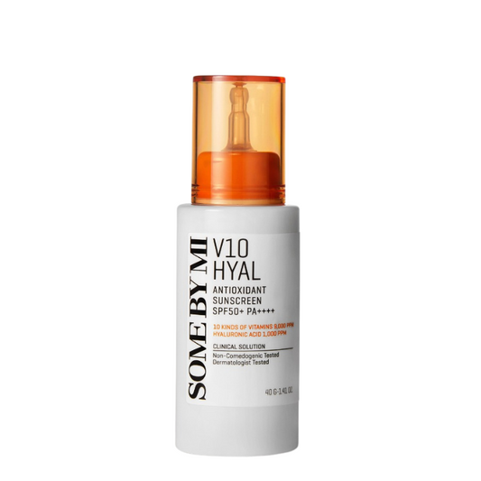 Best Korean Skincare SUN FLUID V10 Hyal Antioxidant Sunscreen SPF50+ PA++++ SOME BY MI