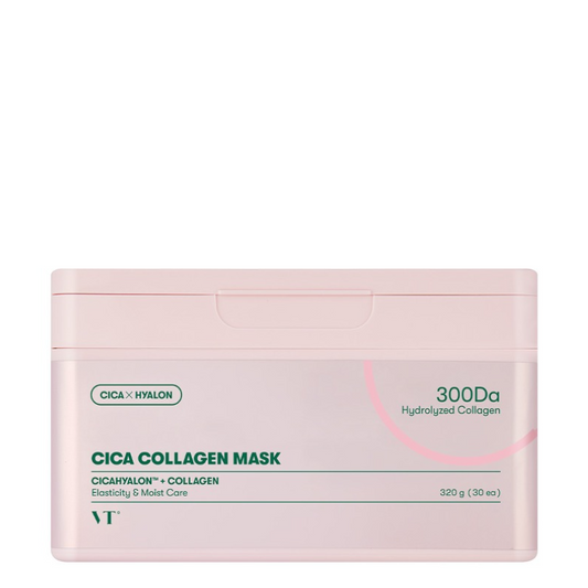 Best Korean Skincare SHEET MASK Cica Collagen Mask (30 masks) VT COSMETICS