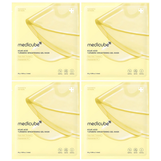 Kojic Acid Turmeric Brightening Gel Mask Set (4 masks)