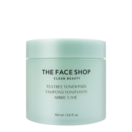 Best Korean Skincare TONER PAD Tea Tree Pore Toner Pads (70 pads) THE FACE SHOP