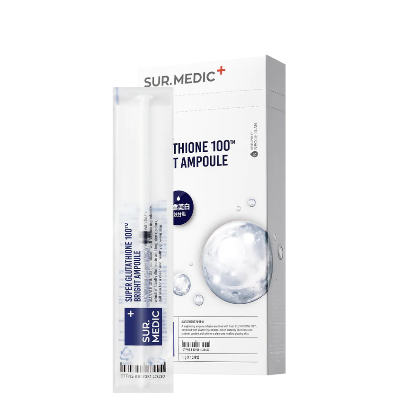 Best Korean Skincare AMPOULE Super Glutathione 100 Bright Ampoule Set (10pcs) SUR.MEDIC+