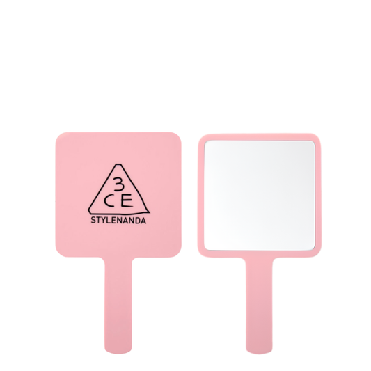 Square Mini Hand Mirror (Pink Rumour)