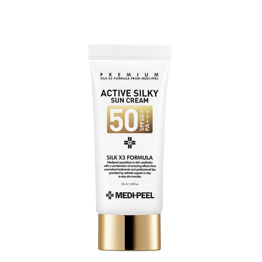 Best Korean Skincare SUN CREAM Active Silky Sun Cream SPF50+ PA+++ MEDIPEEL