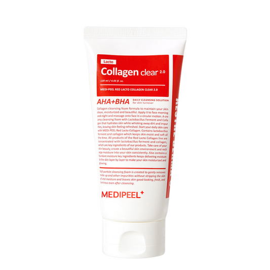 Best Korean Skincare CLEANSING FOAM Red Lacto Collagen Clear Cleansing Foam MEDIPEEL