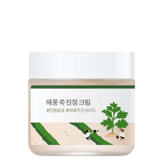 Best Korean Skincare CREAM Mugwort Calming Moisturizer ROUND LAB