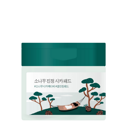 Best Korean Skincare TONER PAD Pine Calming Cica Pad ROUND LAB