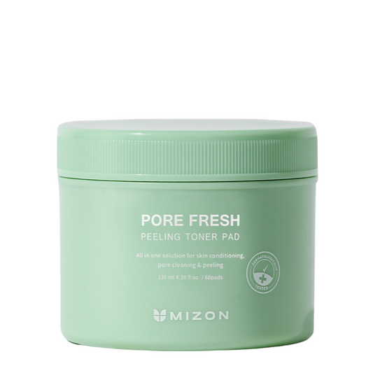 Best Korean Skincare TONER PAD Pore Fresh Peeling Toner Pad (60 pads) MIZON