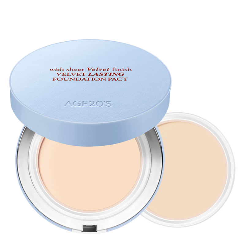 Velvet Lasting foundation Pact with 1 Refill SPF50+ PA++++ (6 colors)