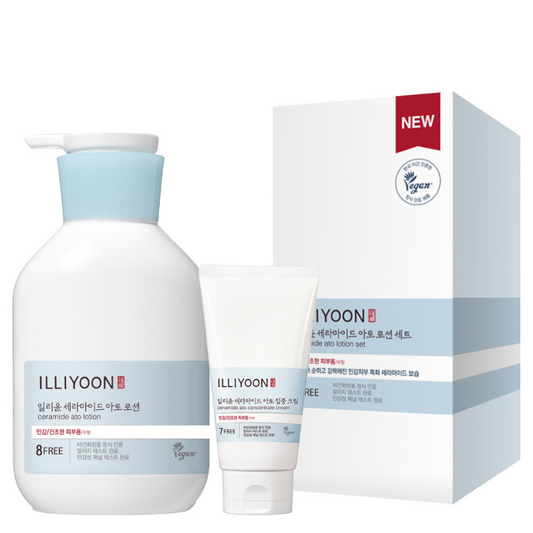 Best Korean Skincare SET Ceramide Ato Lotion + Cream Set ILLIYOON