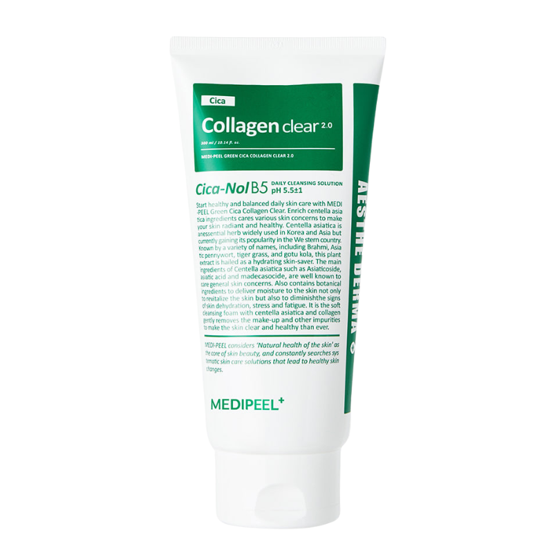 Best Korean Skincare CLEANSING FOAM Green Cica Collagen Clear Cleansing Foam MEDIPEEL