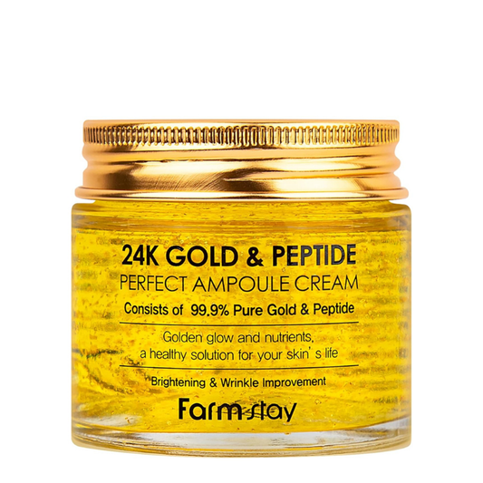 Best Korean Skincare CREAM 24K Gold & Peptide Perfect Ampoule Cream Farm Stay