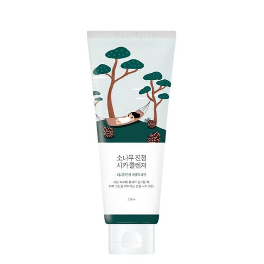 Best Korean Skincare CLEANSING FOAM Pine Calming Cica Cleanser ROUND LAB
