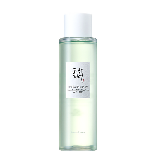 Best Korean Skincare TONER Green Plum Refreshing Toner: AHA + BHA Beauty of Joseon