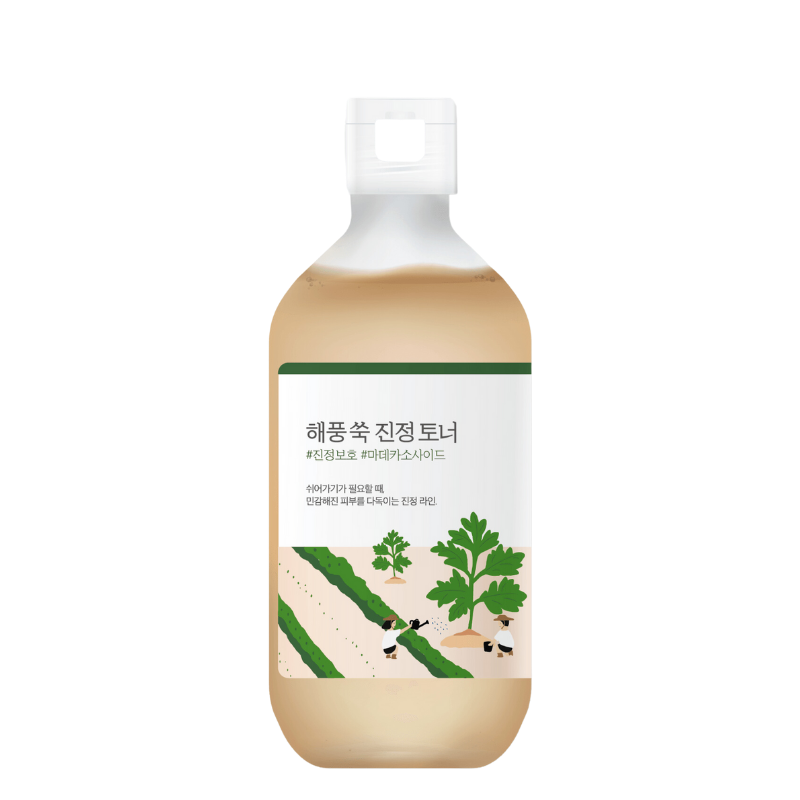 Best Korean Skincare TONER Mugwort Calming Toner ROUND LAB