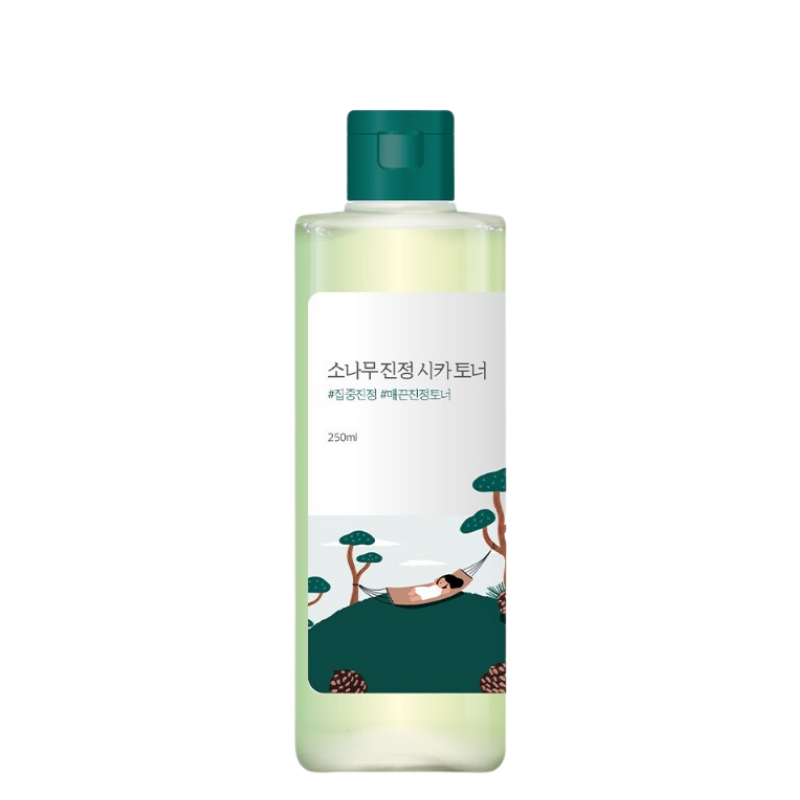 Best Korean Skincare TONER Pine Calming Cica Toner ROUND LAB