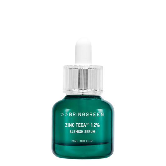 Best Korean Skincare SERUM Zinc Teca 1.2% Blemish Serum BRING GREEN