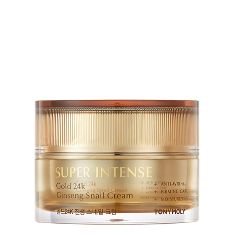 Best Korean Skincare CREAM Super Intense Gold 24K Ginseng Snail Cream TONYMOLY