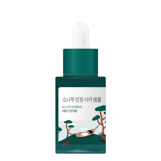 Best Korean Skincare AMPOULE Pine Calming Cica Ampoule ROUND LAB