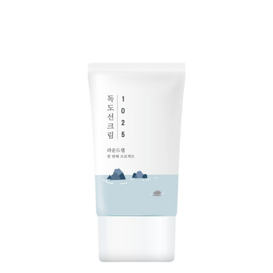Best Korean Skincare SUN CREAM 1025 Dokdo Sunscreen SPF 50+, PA++++ ROUND LAB