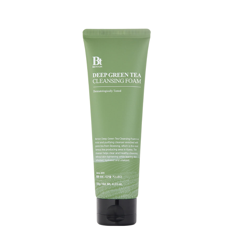 Best Korean Skincare CLEANSING FOAM Deep Green Tea Cleansing Foam Benton