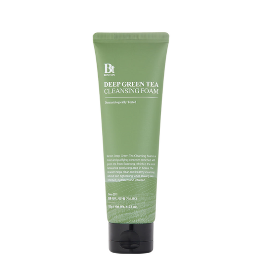 Best Korean Skincare CLEANSING FOAM Deep Green Tea Cleansing Foam Benton